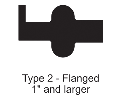 Black FKM Clamp Flanged Gaskets - 40MPF-SFY